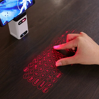 Bluetooth Virtual Laser Keyboard & Mouse – Wireless Touch Projector for Phone, Laptop, and Tablet