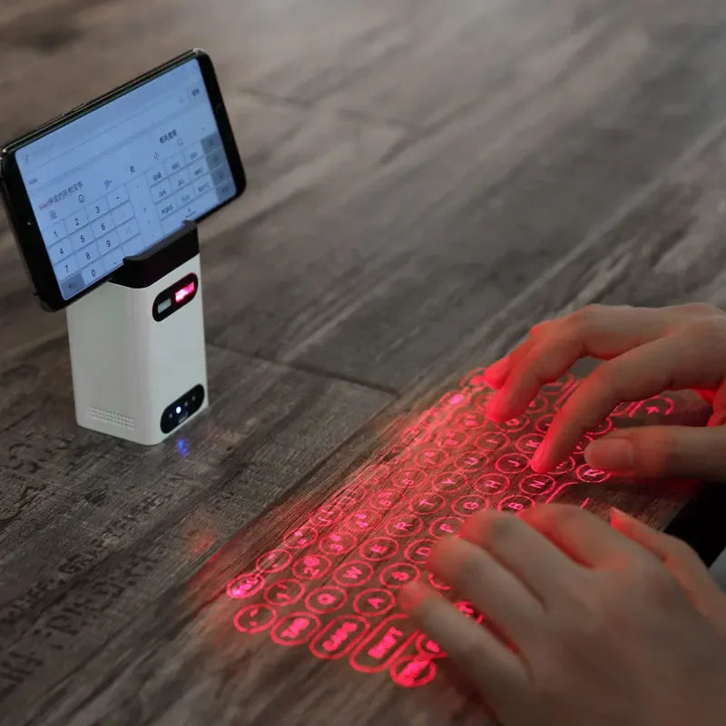 Bluetooth Virtual Laser Keyboard & Mouse – Wireless Touch Projector for Phone, Laptop, and Tablet