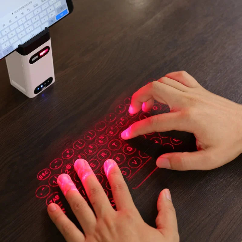 Bluetooth Virtual Laser Keyboard & Mouse – Wireless Touch Projector for Phone, Laptop, and Tablet