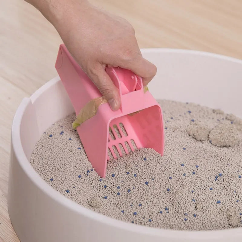 Cat Litter Scoop with Waste Bags – Easy Clean Sifter System