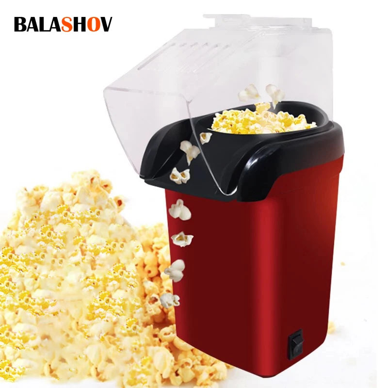 220V Mini Electric Popcorn Maker – Fully Automatic Home Kitchen Appliance