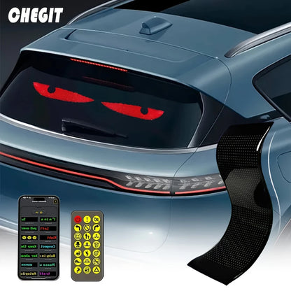 Dynamic Devil's Eye LED Display – Bluetooth-Controlled Scrolling Ads for Your Ride!