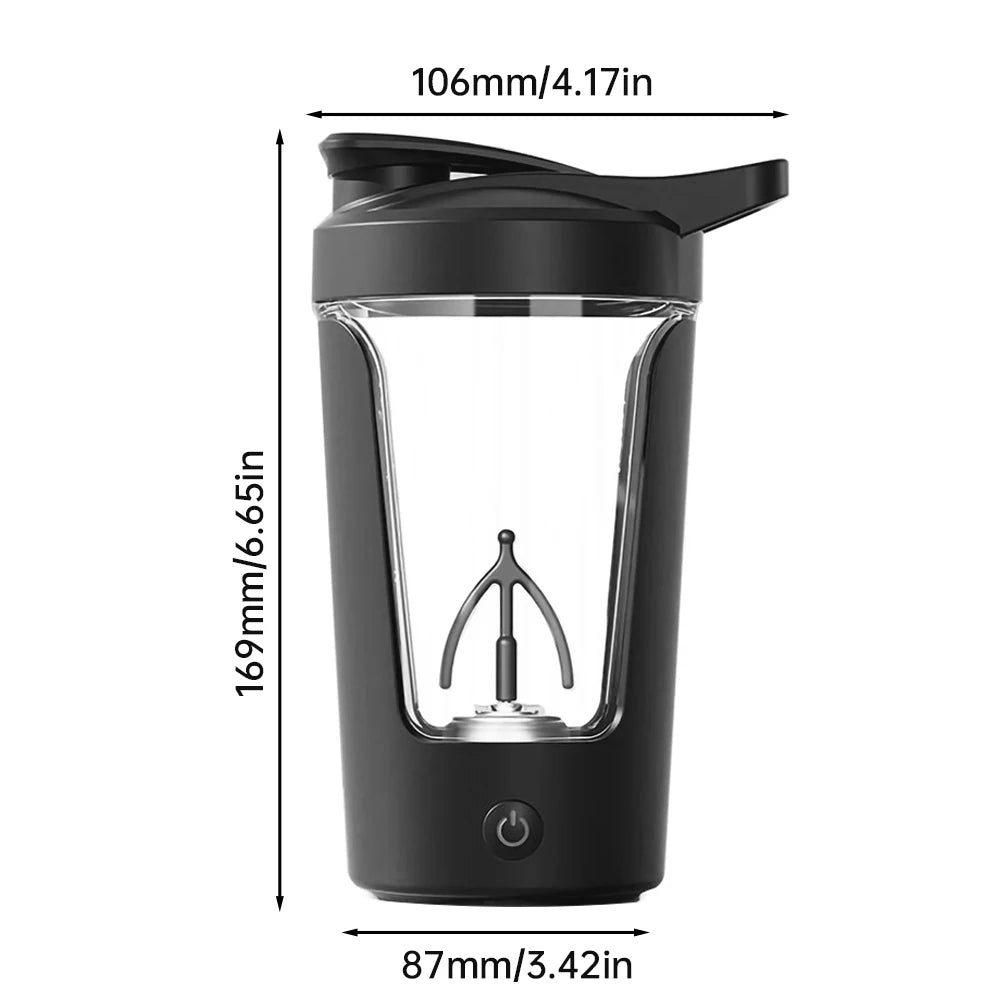 350ML Electric Protein Powder Shaker Bottle – Automatic Mixer for Gym, Milk, Coffee, and More