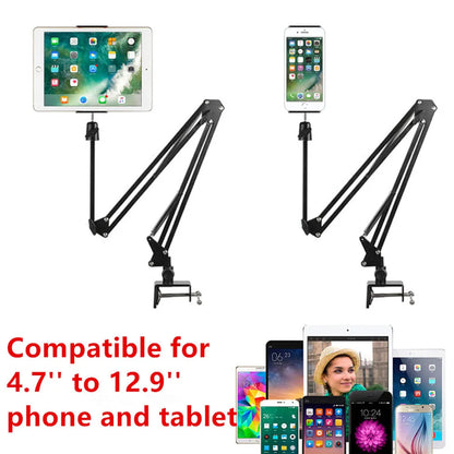 Tablet Stands Holder on Bed for Ipad Pro 11 12.9 2018 2020 Lazy Mobile Phone Support Bed Universal Lazy Long Arm Desk Holder